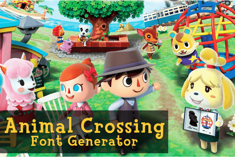 Animal Crossing Font Generator Preview