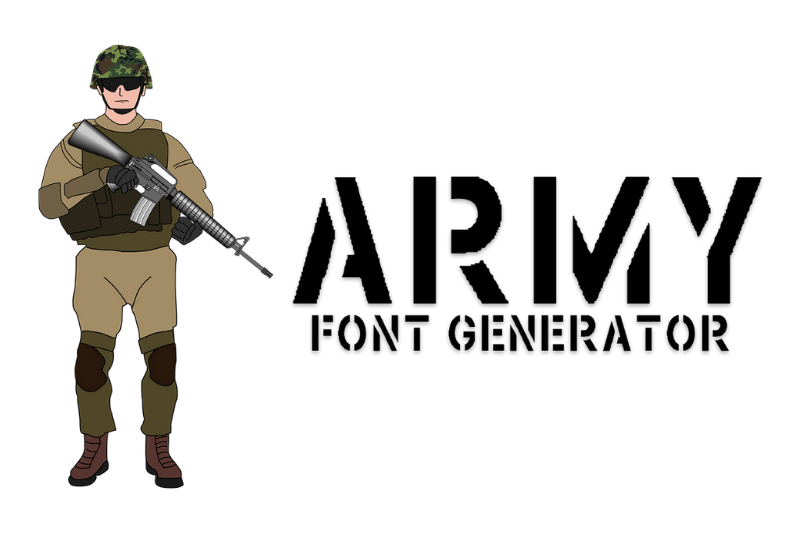 Army Font Generator Preview