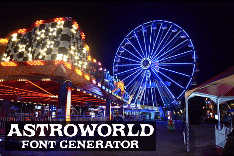 Astroworld Font Generator Preview