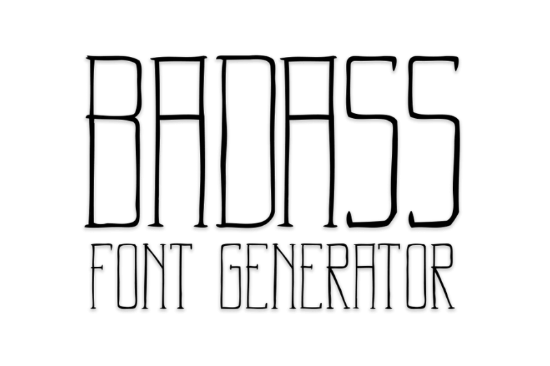 Badass Font Generator Preview
