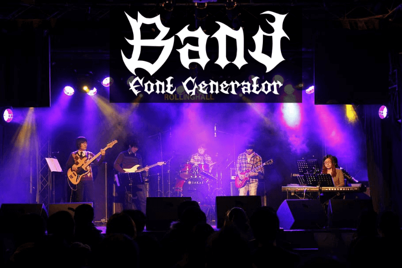 Band Font Generator Preview