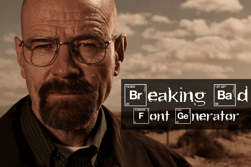 Breaking Bad Font Generator Preview