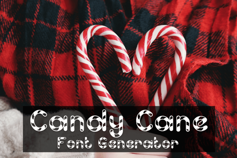 Candy Cane Font Generator Preview