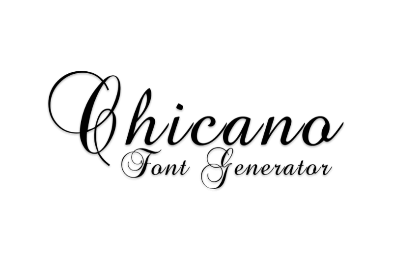 Chicano Font Generator Preview