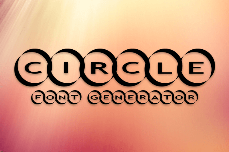 Circle Font Generator Preview