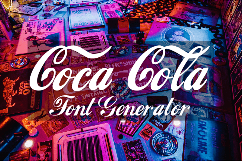 Coca Cola Font Generator Preview