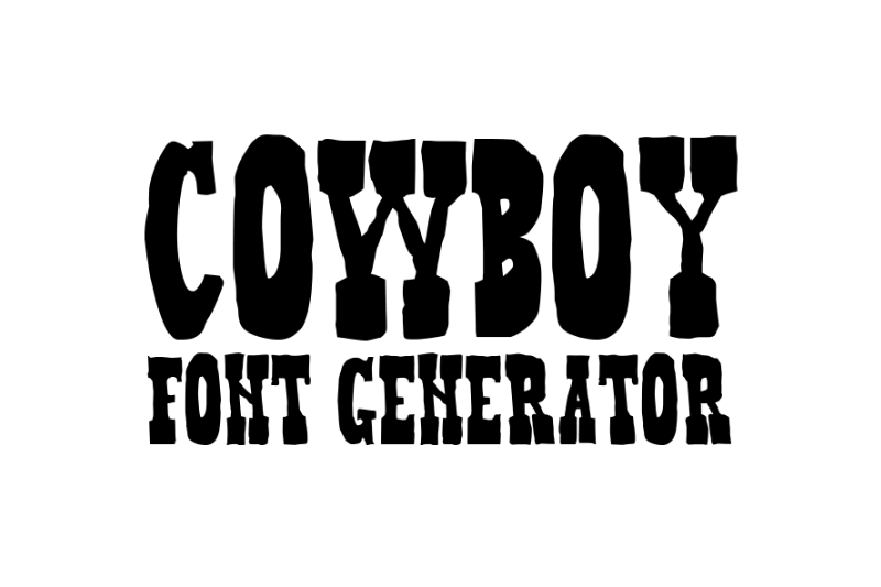 Cowboy Font Generator Preview