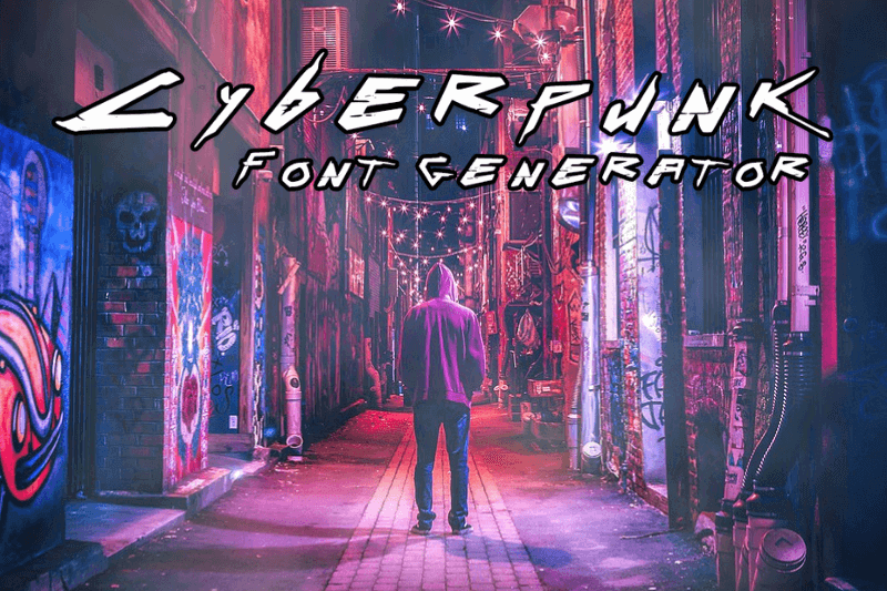 Cyberpunk Font Generator Preview