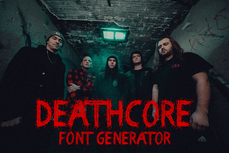 Deathcore Font Generator Preview