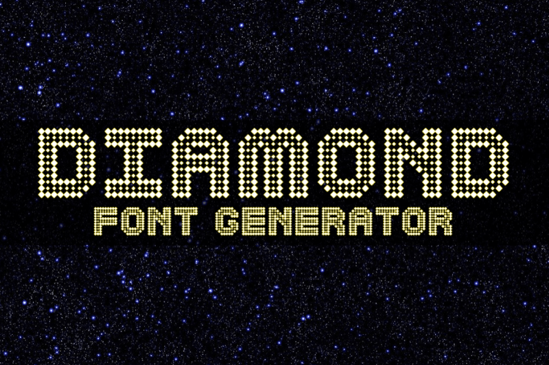 Diamond Font Generator Preview