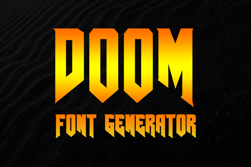 Doom Font Generator Preview