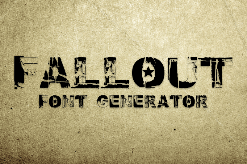 Fallout Font Generator Preview