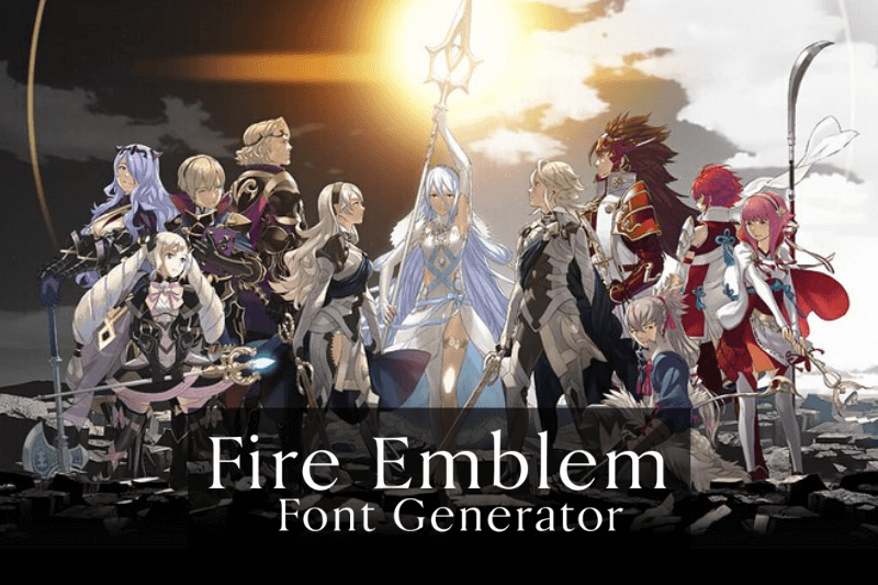Fire Emblem Font Generator Preview