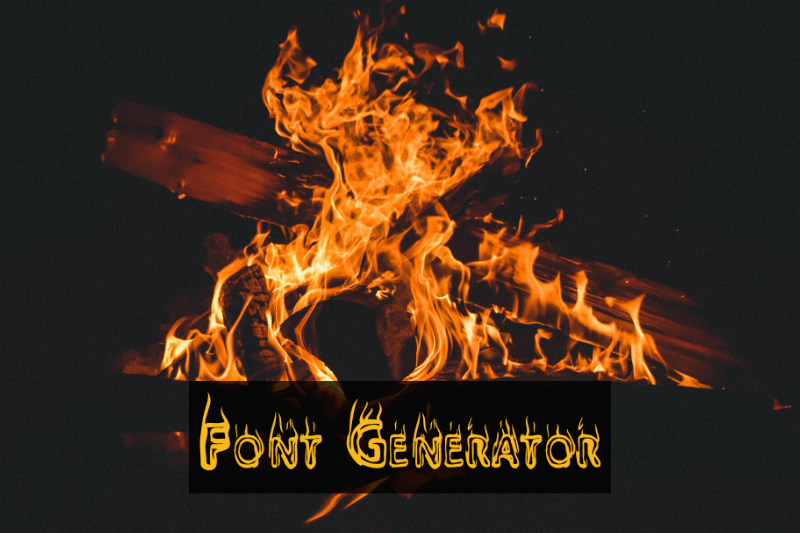 Fire Font Generator Preview