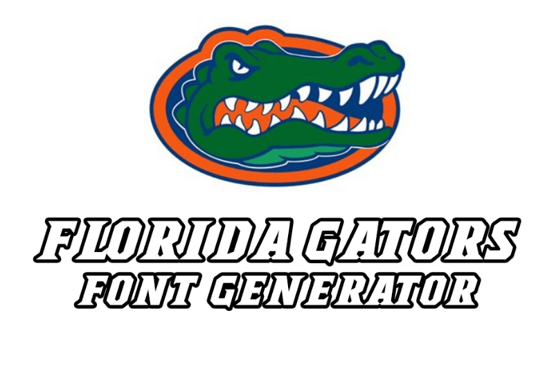 Florida Gators Font Generator Preview