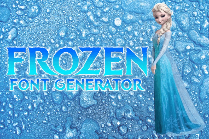 Frozen Font Generator Preview