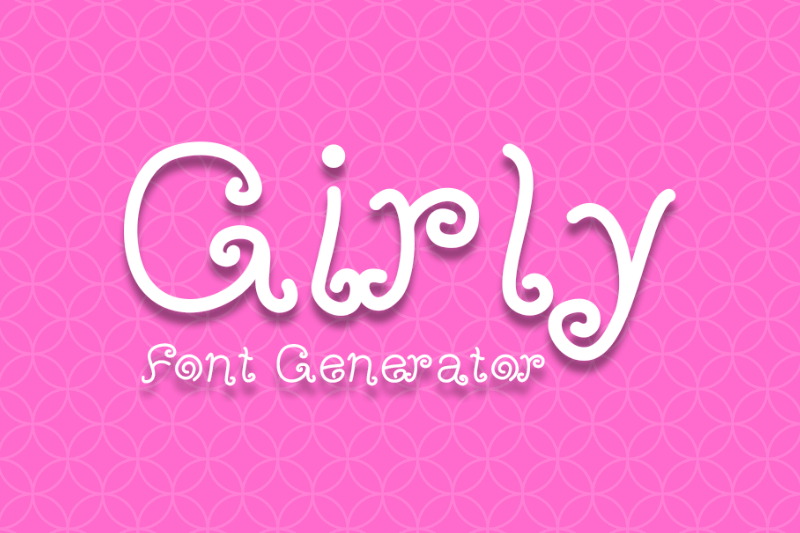 Girly Font Generator Preview