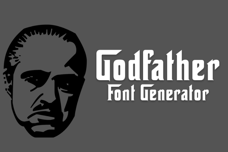 Godfather Font Generator Preview
