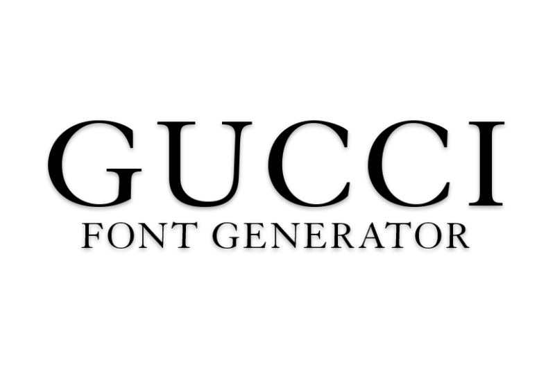 Gucci Font Generator Preview