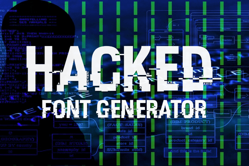 Hacked Font Generator Preview