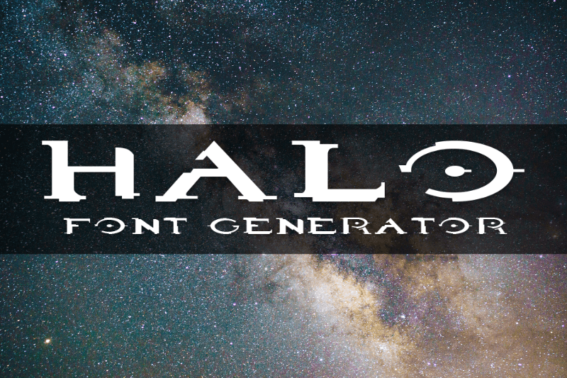 Halo Font Generator Preview