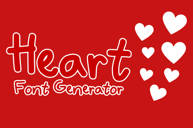 Heart Font Generator Preview