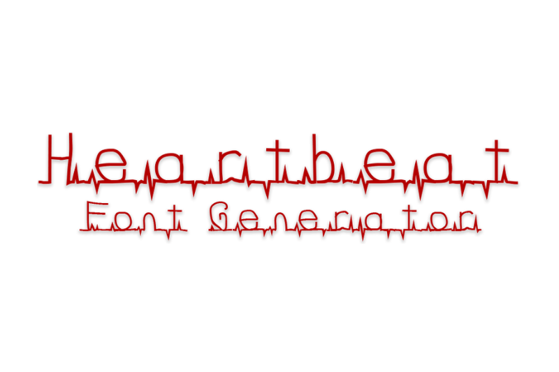 Heartbeat Font Generator Preview