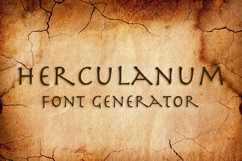 Herculanum Font Generator Preview