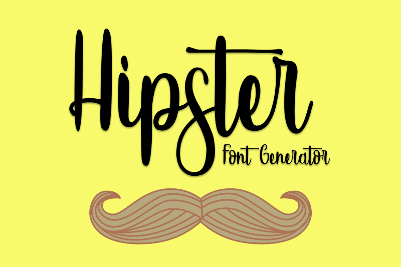 Hipster Font Generator Preview