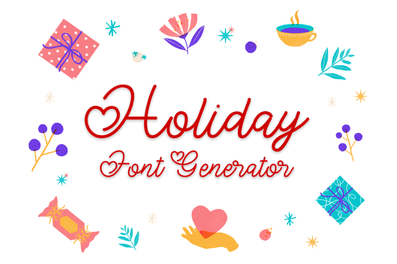 Holiday Font Generator Preview