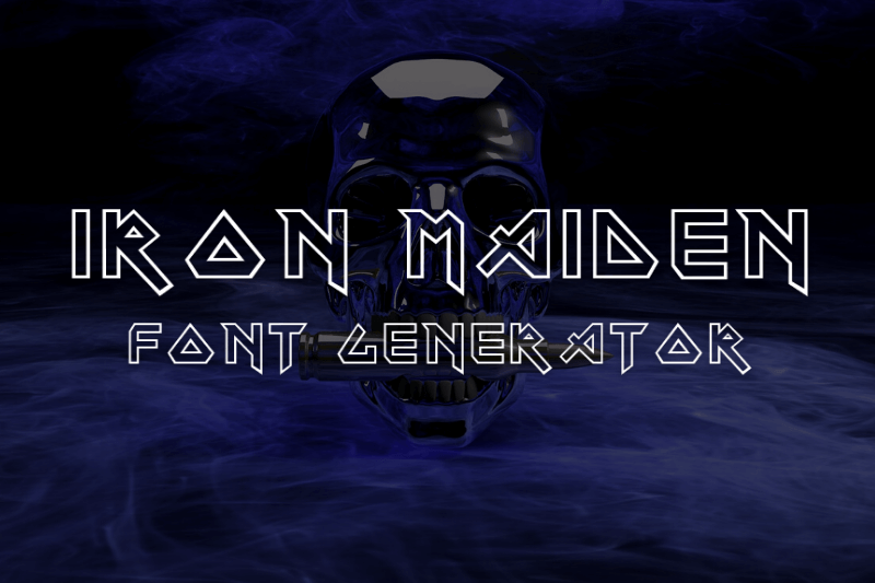 Iron Maiden Font Generator Preview