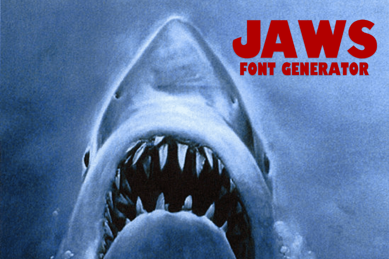 Jaws Font Generator Preview