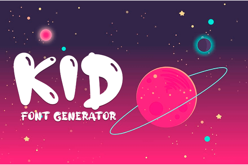 Kid Font Generator Preview