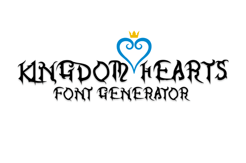 Kingdom Hearts Font Generator Preview