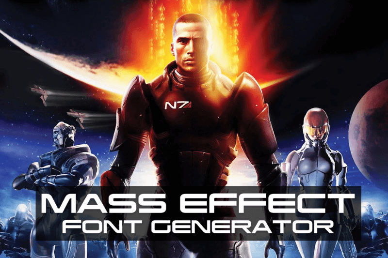 Mass Effect Font Generator Preview