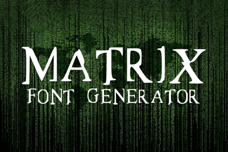 Matrix Font Generator Preview