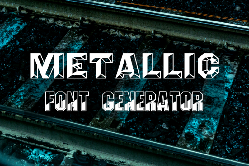 Metallic Font Generator Preview