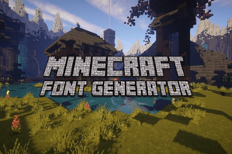 Minecraft Font Generator Preview