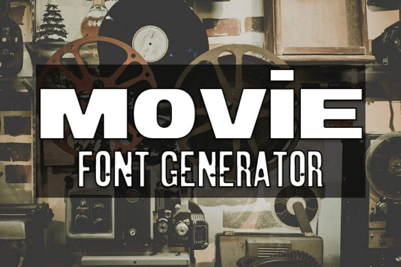 Movie Font Generator Preview