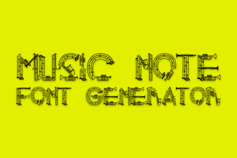 Music Note Font Generator Preview