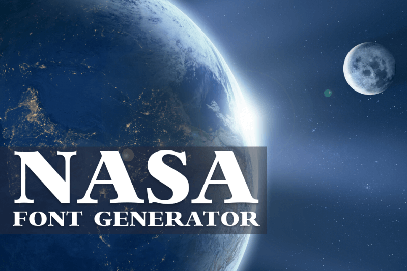 Nasa Font Generator Preview