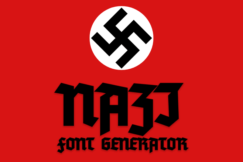 Nazi Font Generator Preview