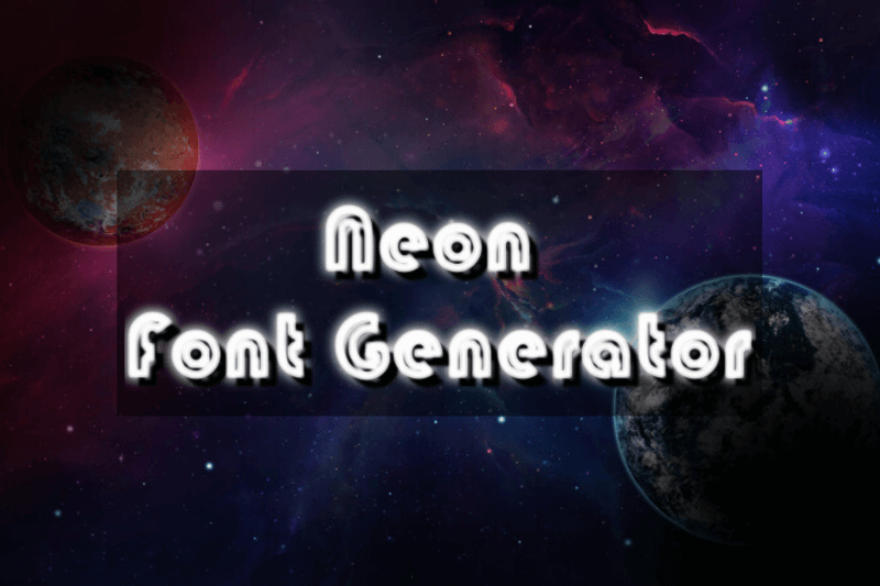 Neon Font Generator Preview
