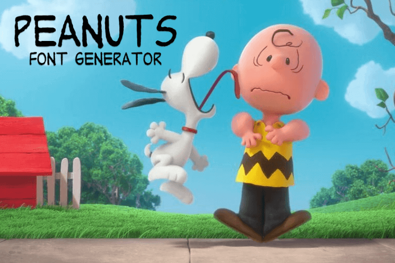 Peanuts Font Generator Preview