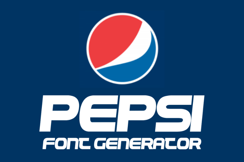 Pepsi Font Generator Preview