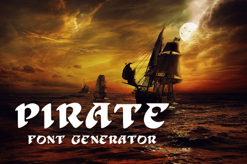 Pirate Font Generator Preview