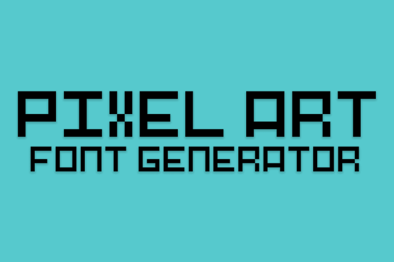 Pixel Art Font Generator Preview