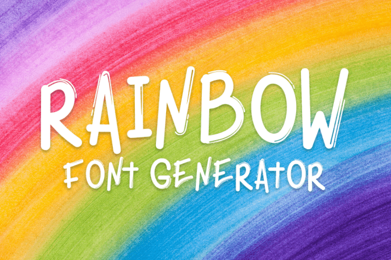 Rainbow Font Generator Preview