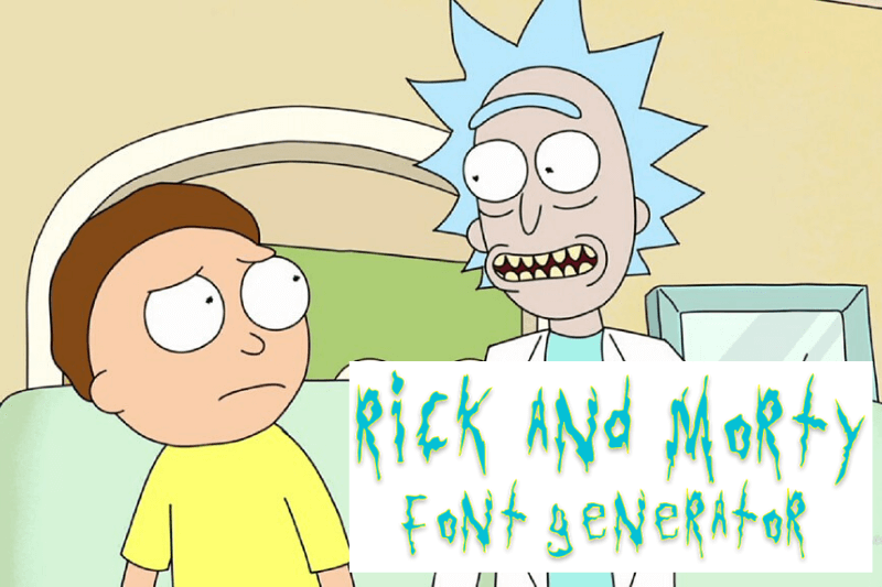 Rick and Morty Font Generator Preview