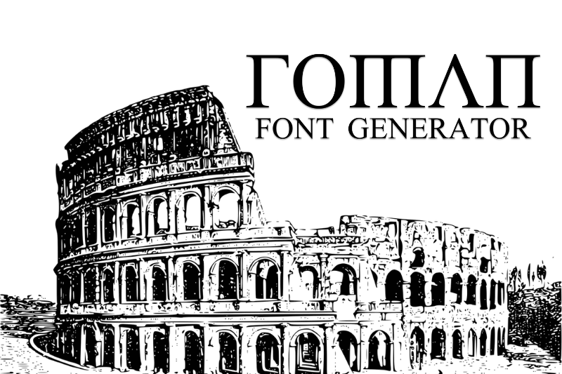Roman Font Generator Preview